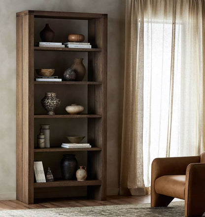 Amos Bookshelf Worn Oak