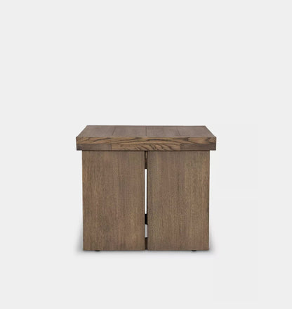 Amos End Table Worn Oak