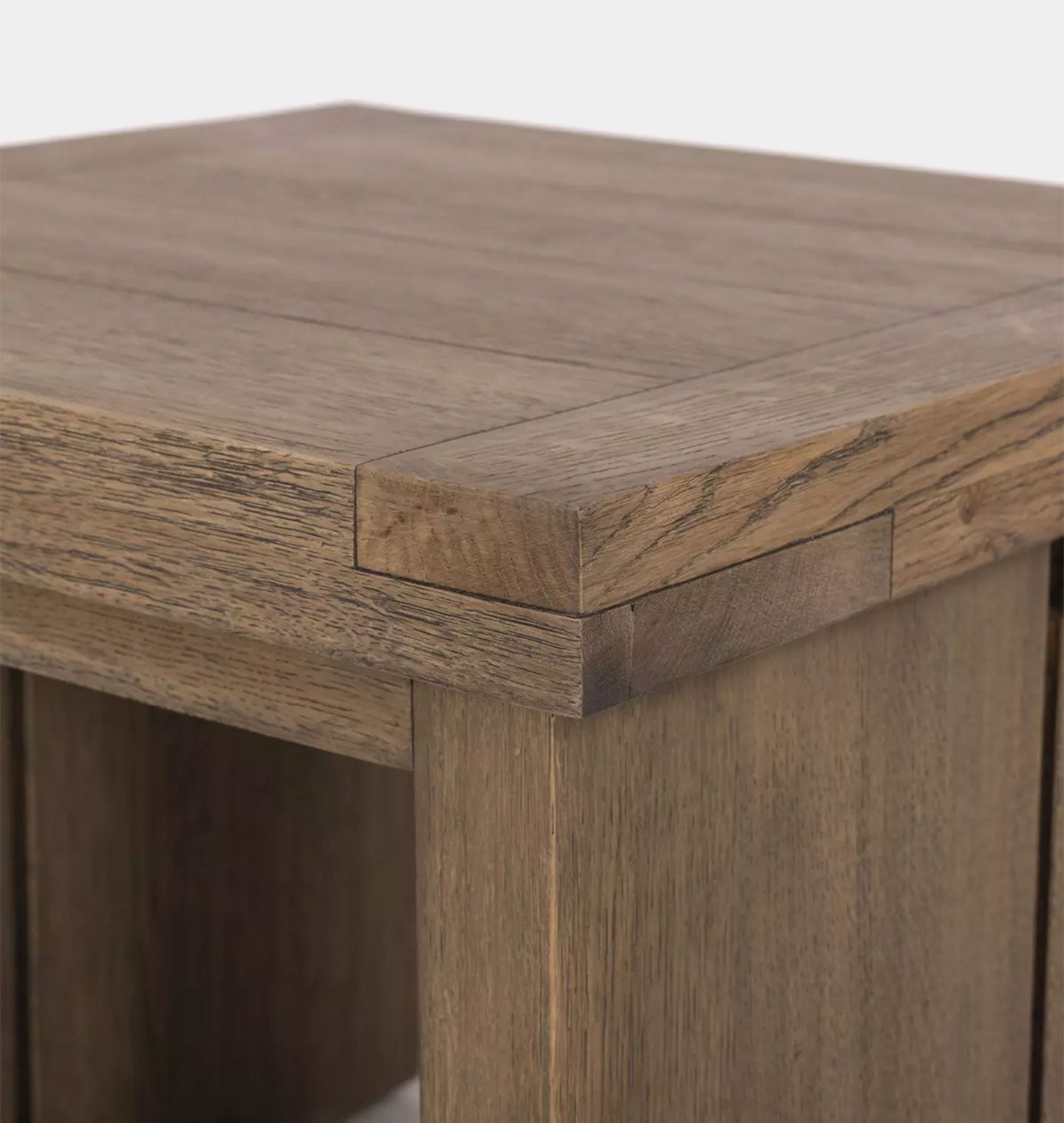 Amos End Table Worn Oak