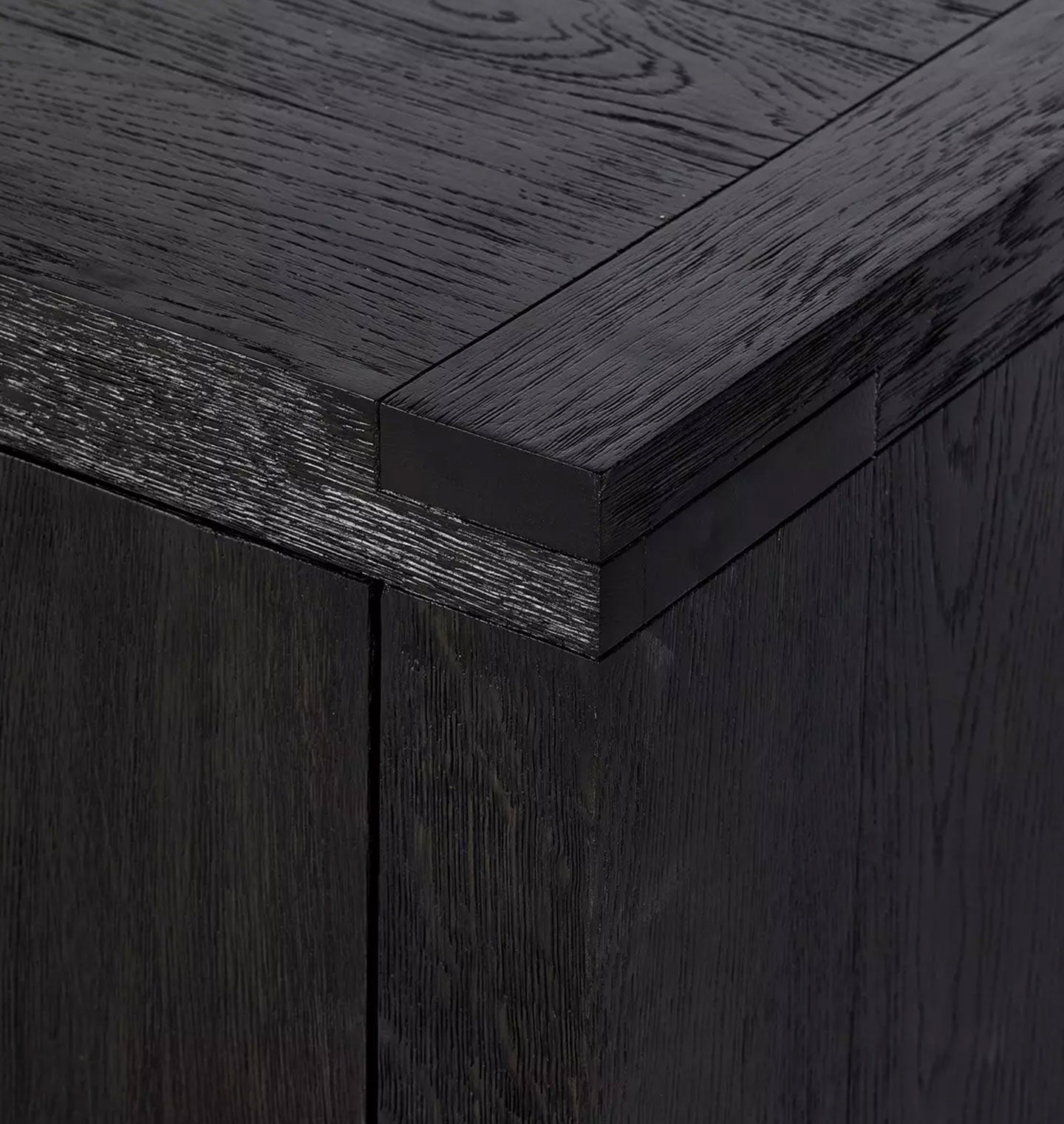 Amos Sideboard Worn Black Oak