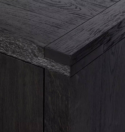 Amos Sideboard Worn Black Oak