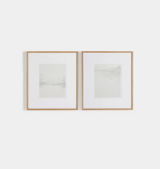 At First Light Diptych Framed Print 28" x 32"