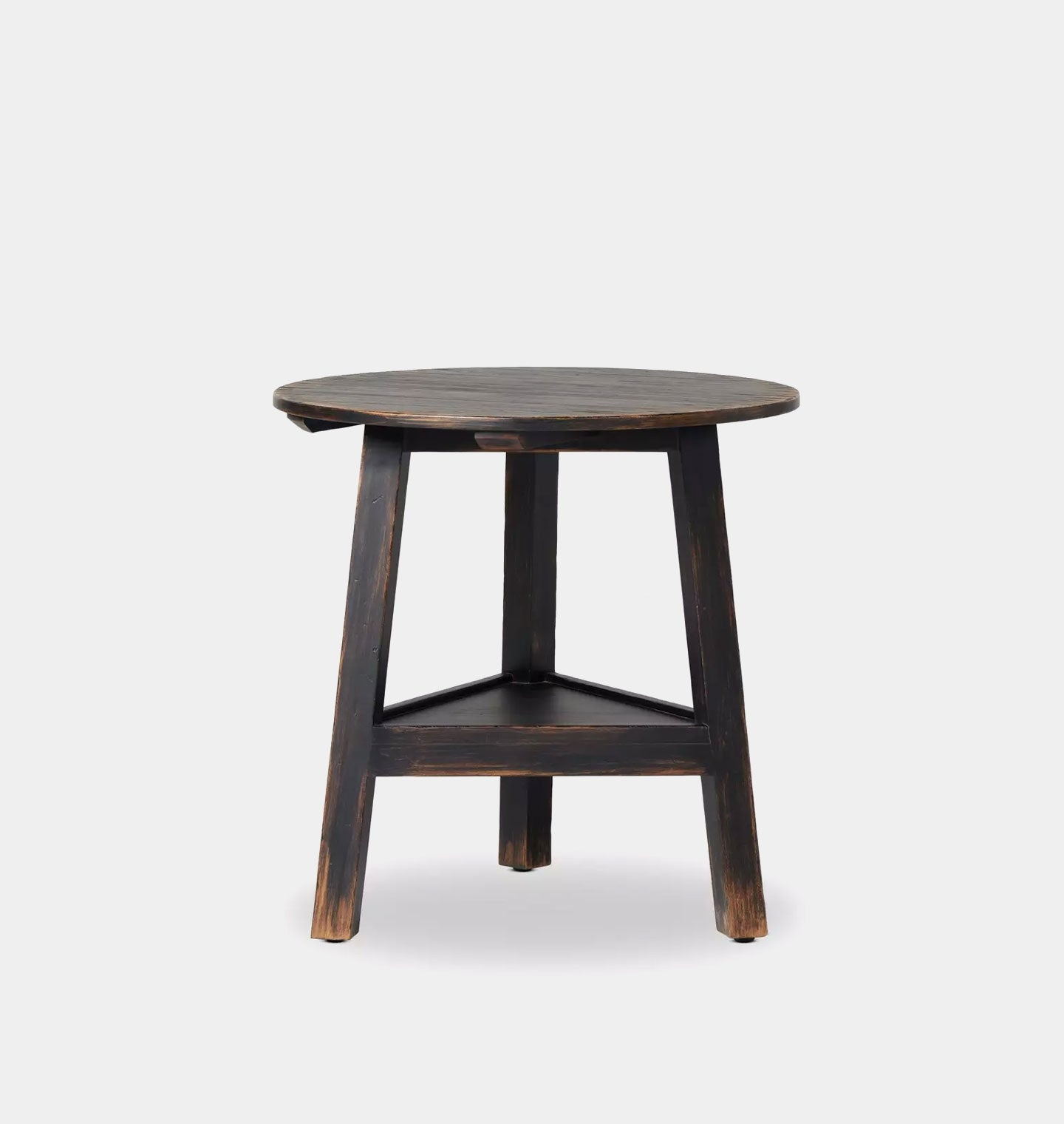 Auden Side Table Distressed Black