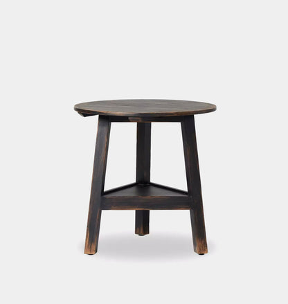 Auden Side Table Distressed Black
