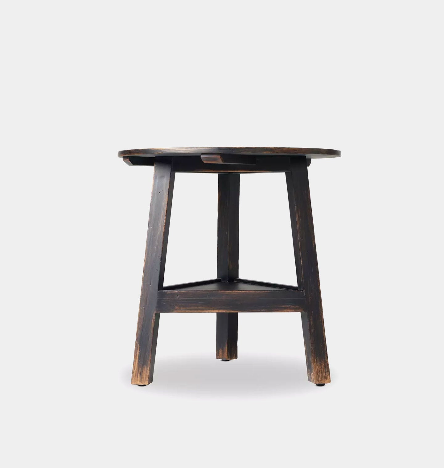 Auden Side Table Distressed Black