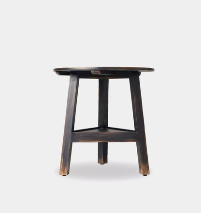 Auden Side Table Distressed Black
