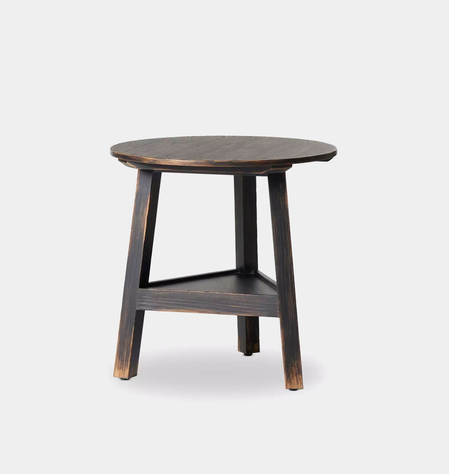 Auden Side Table Distressed Black