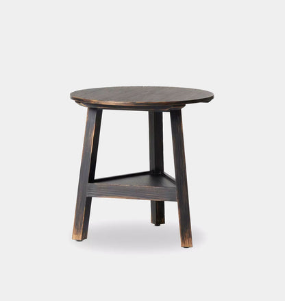 Auden Side Table Distressed Black