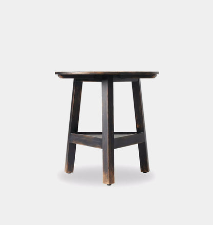 Auden Side Table Distressed Black