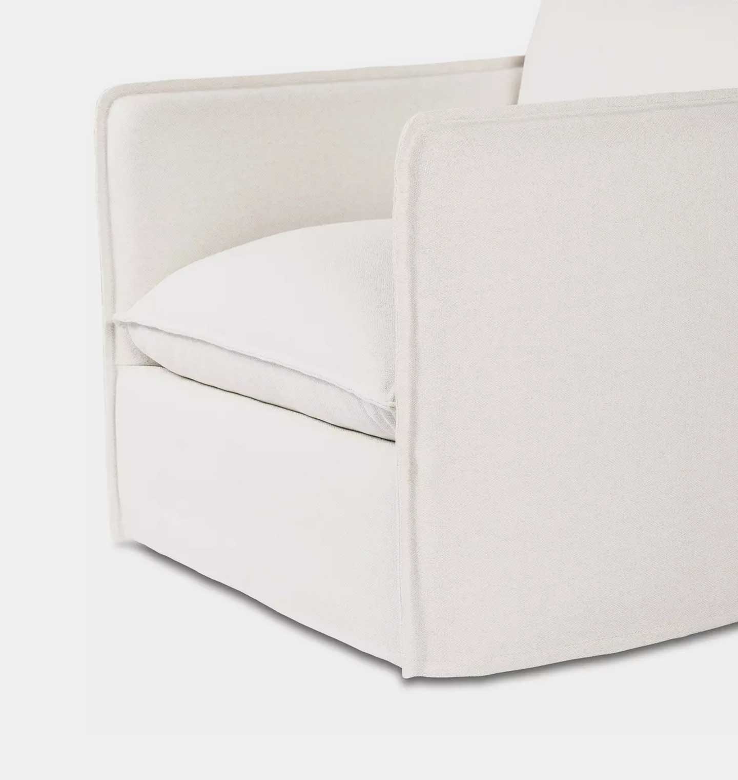 Basel Outdoor Swivel Chair Linen