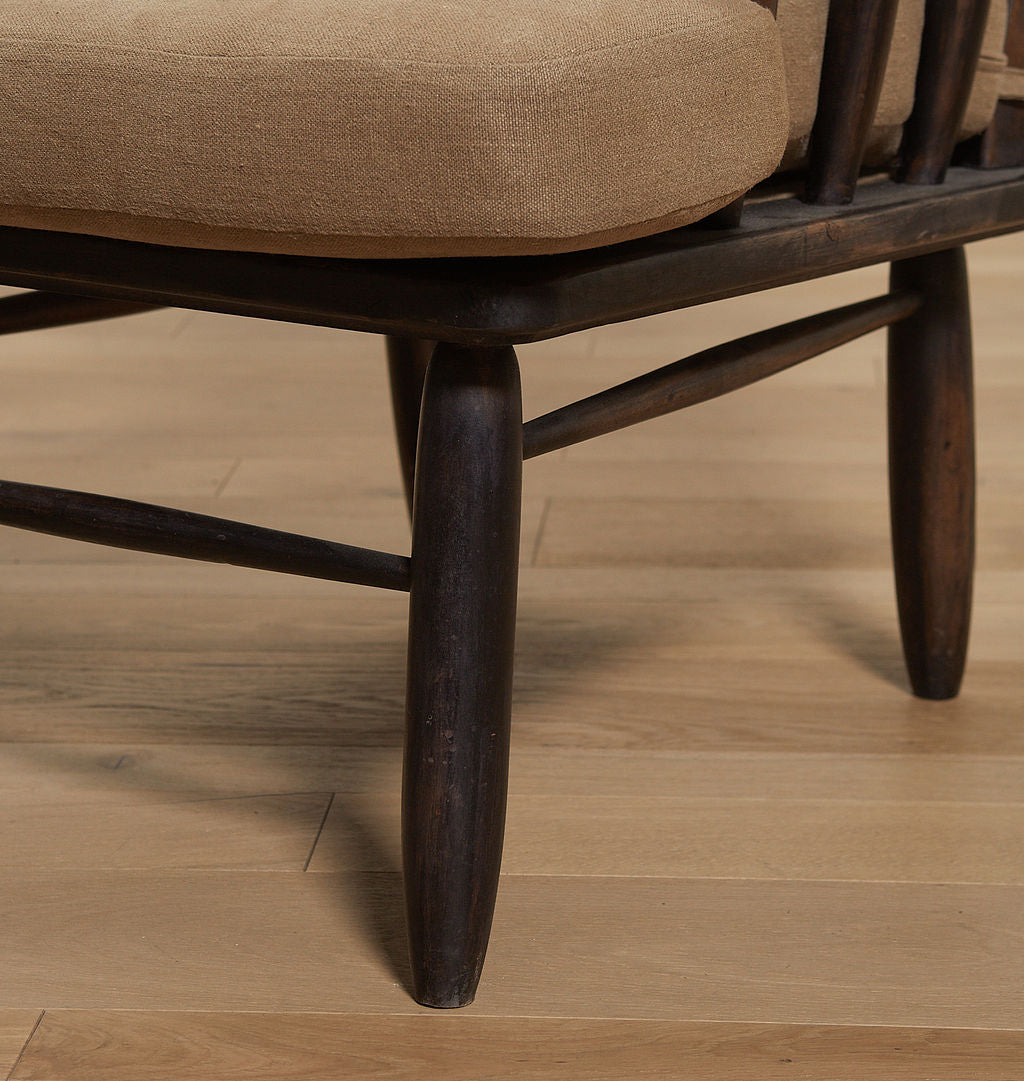 Antique Upholstered Armchair S/2 c.1960