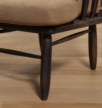 Antique Upholstered Armchair S/2 c.1960