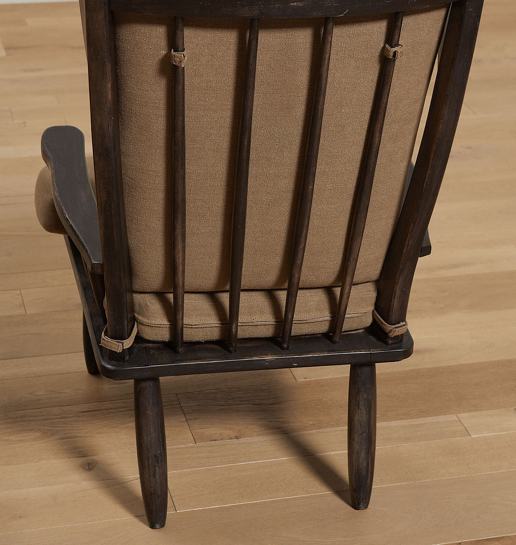 Antique Upholstered Armchair S/2 c.1960