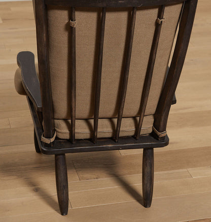 Antique Upholstered Armchair S/2 c.1960